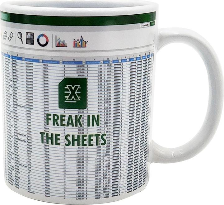 Produktbild Thumbs Up Mad Monkey Tasse "Freek in the Sheets" 300ml weiss (300 ml, 1 x)