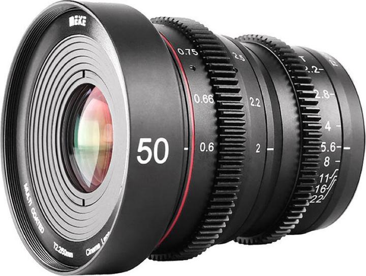 Actual product image Meike 50 mm T2.2 Sony E Cine (Sony E, APS-C / DX)