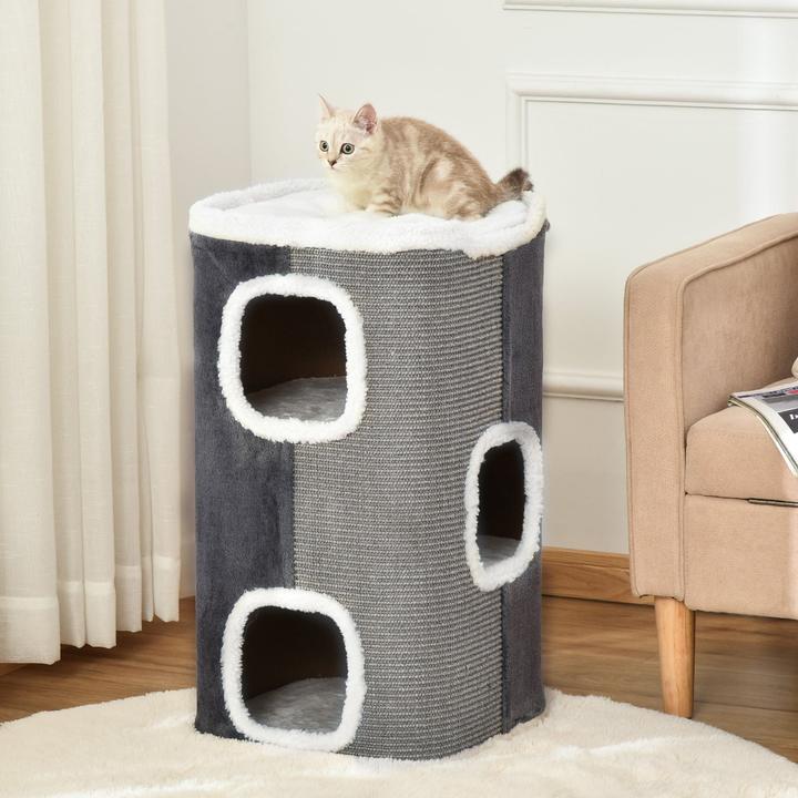 Image du produit Jamb Arbre à chat (74 cm, Gris, Blanc)