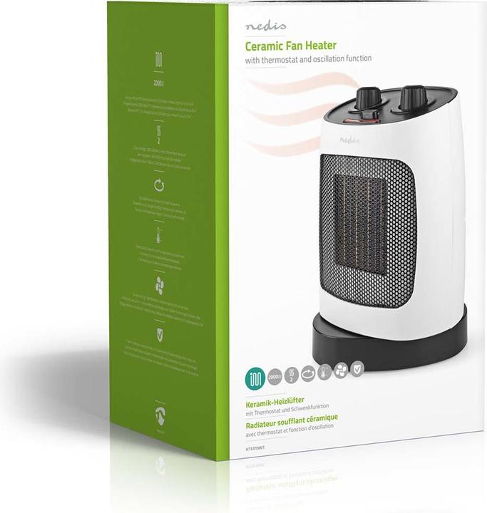 Produktbild Nedis Kompakter Keramik-Heizlüfter (2000 W)