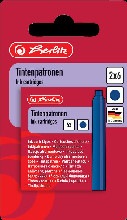 Produktbild Herlitz Tintenpatrone, k”nigsblau (Tintenfass, Blau)