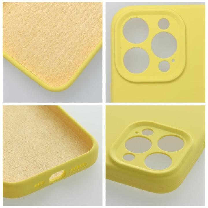 Actual product image OEM Back panel cover Case SILICONE 2mm for IPHONE 11 lemon (Apple iPhone 11)
