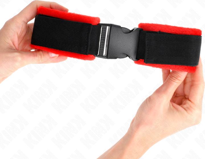 Actual product image Kink Nylon Bind Velcro Handcuffs Black Model 1 Adjustable 25-35 cm X 6 cm