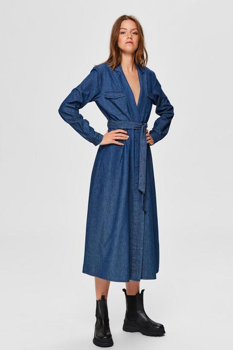 Image du produit Selected Femme Robe midi en denim (34)