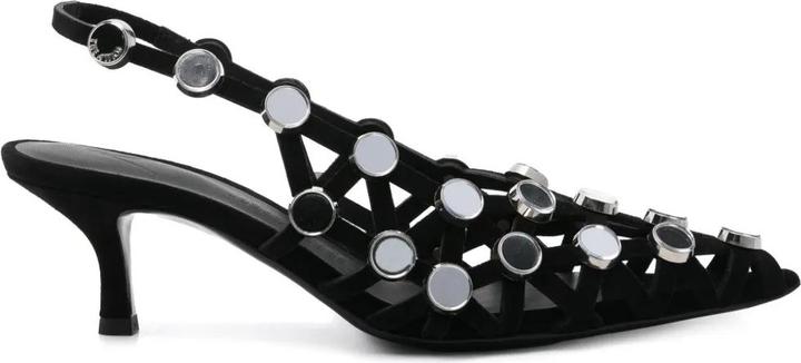 Actual product image The Attico Grid Slingback 50mm (38)