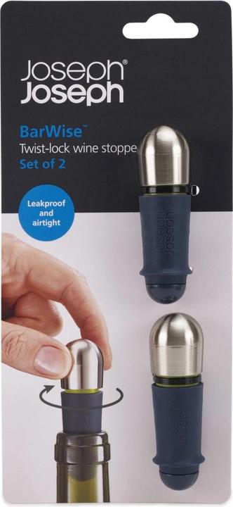 Image du produit Joseph Joseph BarWise Weinstopper, 7.7x2.4x2.4 cm (Bouchon de vin)