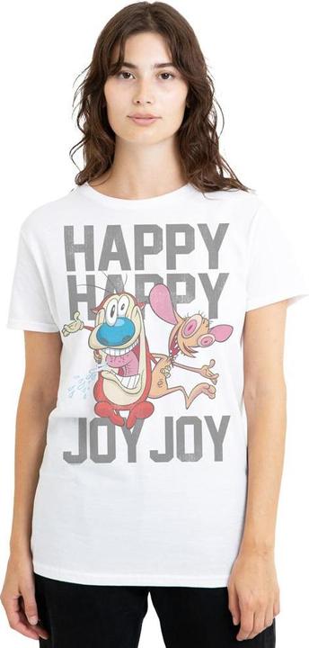 Immagine prodotto Ren & Stimpy Happy Happy Joy Joy Maglietta Adulto Unisex (XL)