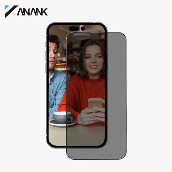 Image du produit Anank Verre blindé transparent 2.5D Privacy (colle coréenne LG Privacy Glue) pour iPhone 16 Pro Max (1 pièce(s), Apple iPhone 16 Pro Max)