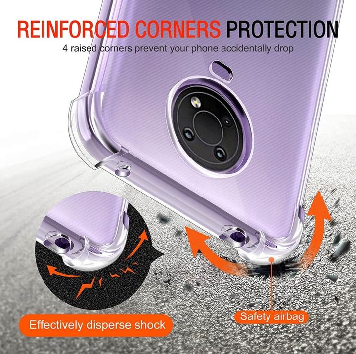 Produktbild Screenguard Nokia G10 Hülle Crystal Soft Airbag Bumper (Nokia G10)