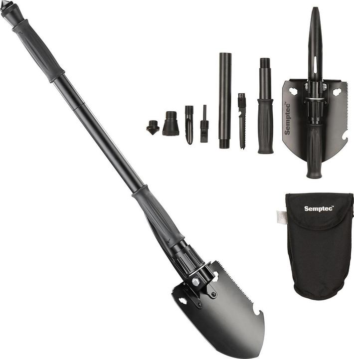 Actual product image Semptec 11in1 multi-function tool spade with saw, pick, hammer & co. (12 Functions)
