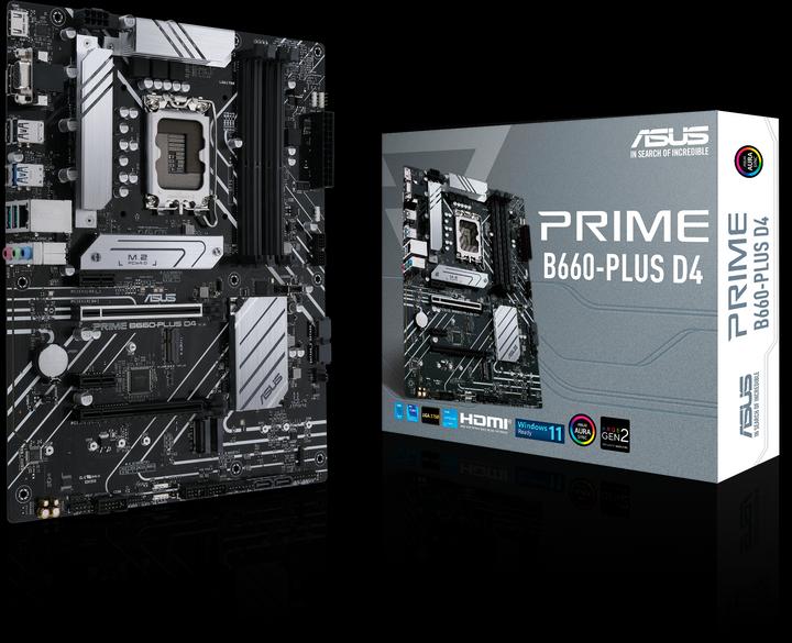 Immagine prodotto ASUS PRIME B660-PLUS D4 (LGA 1700, Intel B660, ATX)