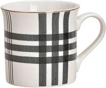 Actual product image Beanarella Checkered porcelain cup / / (300 ml)