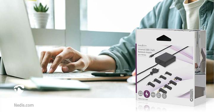 Image du produit Nedis Adaptateur pour ordinateur portable | GaN | 65 W | 5 / 9 / 12 / 15 / 20 V DC | 2,4 / 3,0 / 3,25 A | (65 W)