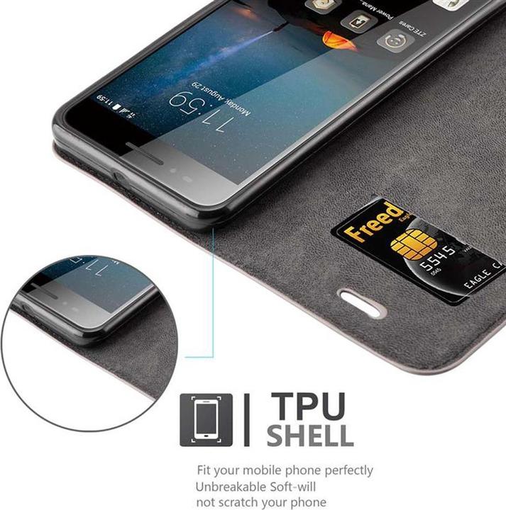 Actual product image Cadorabo Book Invisible Magnet Cover (ZTE Blade A612)