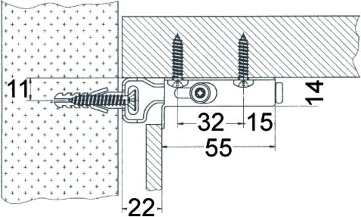 Image du produit Werkstarck Dispositif de suspension gauche, nickelé (1 pcs)