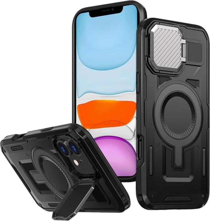 Actual product image Techsuit - CamVault MagSafe - iPhone 11 / iPhone XR - Black (Apple iPhone XR, Apple iPhone 11)