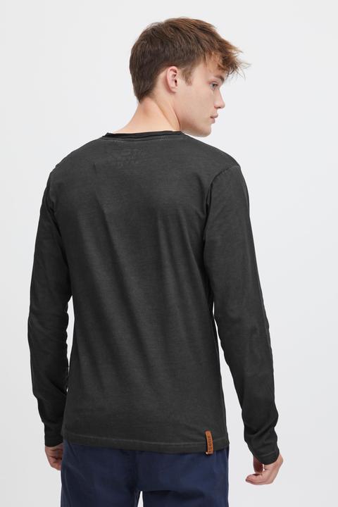 Actual product image Solid Tinox Men's Longsleeve With V-Neck Made Of 100% Cotton (L)