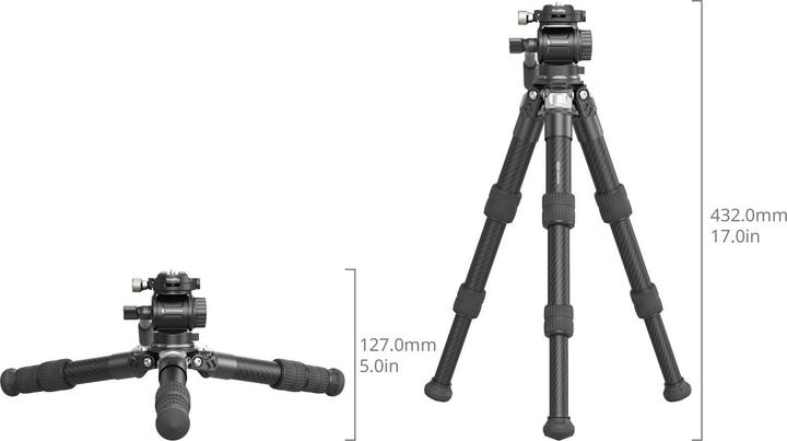 Image du produit SmallRig Heavy Duty Carbon Fiber Tabletop Tripod Kit 5025