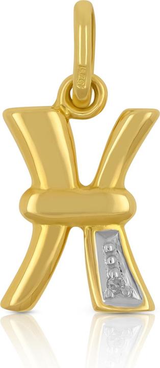 Muau Buchstabe (750, Weissgold, 18K Gelbgold)