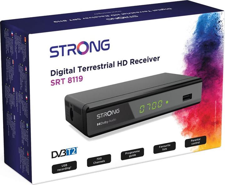 Immagine prodotto Strong SRT8119 Decoder T2 (0.06 GB, DVB-T2, Slot CI+)