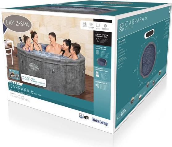 Actual product image Bestway Whirlpool Layz-Spa Carrara (6 pers.)