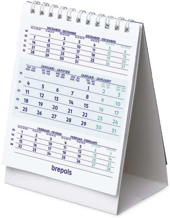 Brepols 3-Monatskalender (A6, Kein Einband, Deutsch)