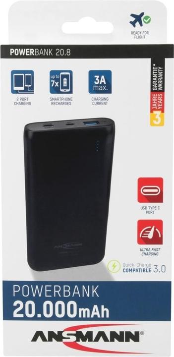 Actual product image Ansmann 20.8 Type C (20000 mAh, 74 Wh)