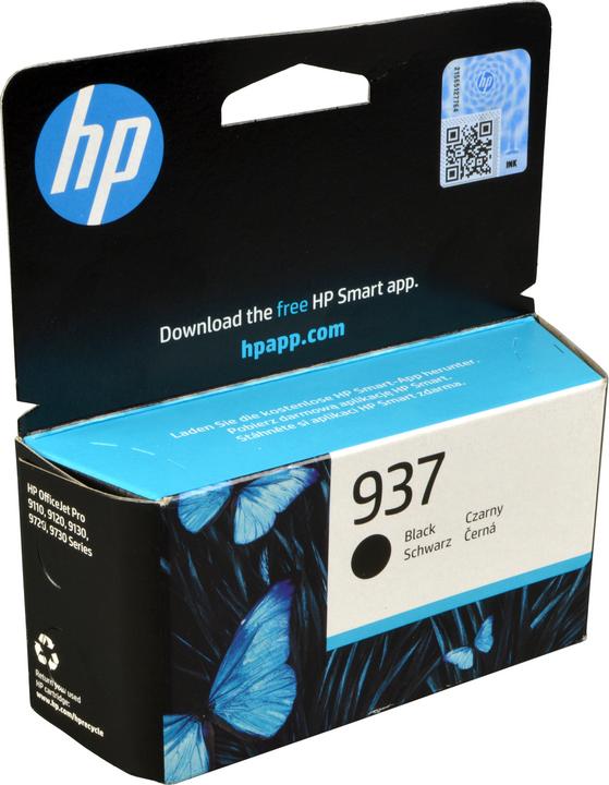 Actual product image HP Cartuccia di inchiostro nero originale 937, 1 pz (FC)