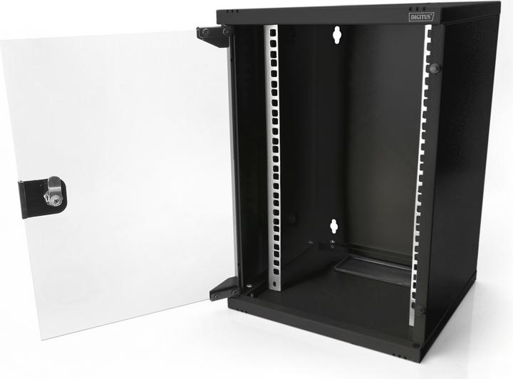 Actual product image Digitus Wall Mounting Cabinet 254 mm (10") - 312x300 mm (WxD) (9 RU, 10 inch rack)