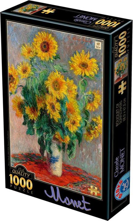 Produktbild DToys Puzzle 1000 pieces Claude Monet - Bouquet of Sunflowers (1000 Teile)