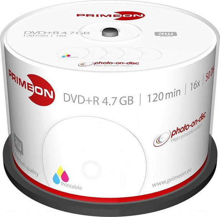 Immagine prodotto Primeon DVD+R 50 spindle (50 x)