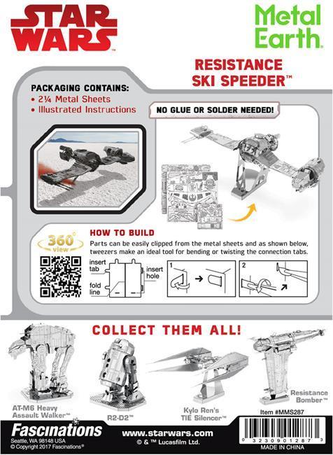 Image du produit Metal Earth constructie speelgoed Star Wars - Ski Speeder de résistance