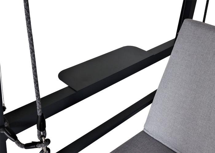 Produktbild Mendler Alu-Hollywoodschaukel HWC-L47, Liegefunktion, 195x221x131cm Polster grau