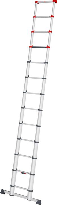 Immagine prodotto Hailo FlexLine, scala telescopica di sicurezza in alluminio, 13 pioli (Scala singola, 480 cm)