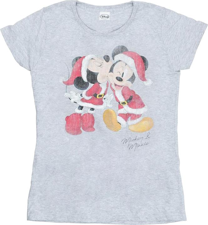 Disney Mickey And Minnie Christmas Kiss TShirt (S)