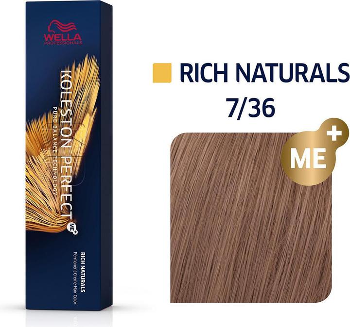 Image du produit Wella Koleston Perfect Rich Naturals 7/36 blond moyen doré-violet 60 ml (7, 36 Blond moyen Or Violet)