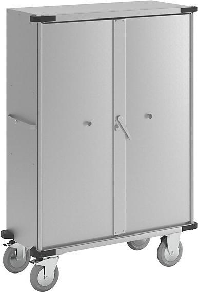 Immagine prodotto kaiserkraft Armadietto mobile, 3 ripiani, 837 l, lungh. x largh. x alt. 1236 x 600 x 1735 (225 kg)