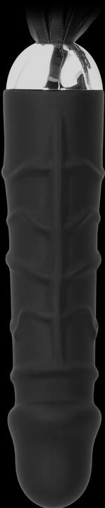 Actual product image Ouch! Black Whip with Realistic Silicone Dildo