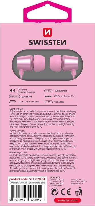 Produktbild Swissten Earbuds DYNAMIC YS500 (Kabelgebunden)