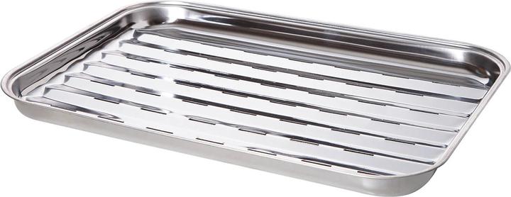 All'Grill Stainless steel grill tray 34 x 24 x 2.5 cm