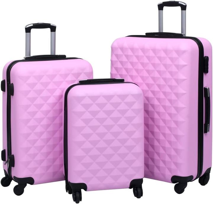 Actual product image VidaXL Suitcase set (Hand luggage (up to 50 litres), M (50 - 90l), L (90 - 115l))