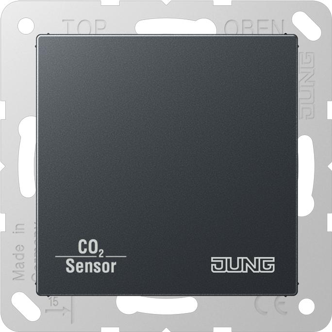 Produktbild JUNG CO2-Sensor KNX A UP anth mt CO2A2178BFANM