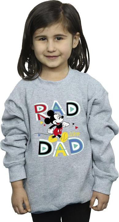Actual product image Disney Girls Mickey Mouse Rad Dad Sweatshirt (152, 158)