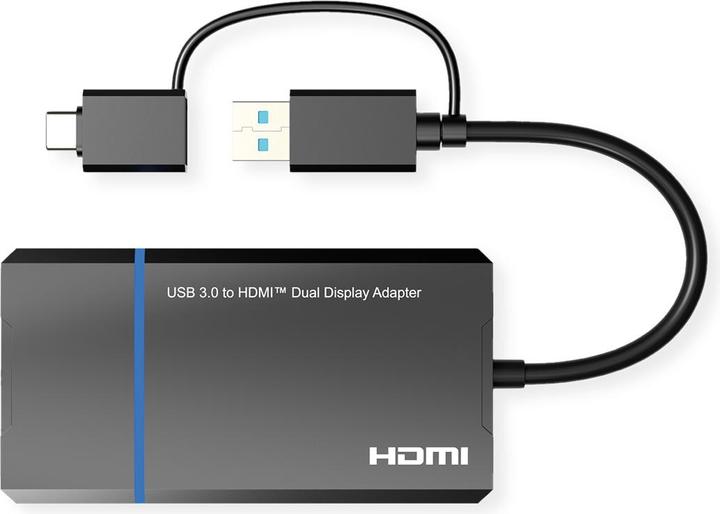 Productafbeelding Value USB DisplayLink-adapter, USB (USB, USB 3.0, 15 cm)