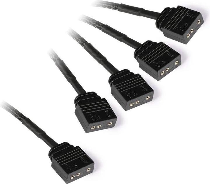 Image du produit Alphacool KAB Y-Splitter aRGB 3-Pin vers 4x 3-Pin 15cm
