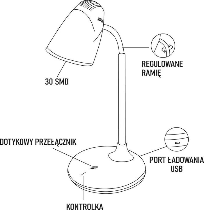 Produktbild Montiss table lamp MT044 Montis LED multifunctional rechargeable table lamp (210 lm)