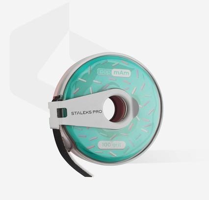 Image du produit NoName Ruban abrasif blanc jetable Expert dans une boîte en plastique STALEKS PRO 100 Grit