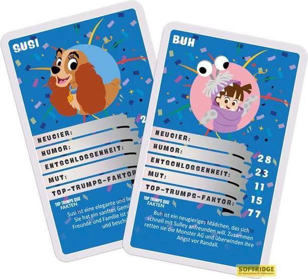 Immagine prodotto Winning Moves Gioco di carte Disney Top Trumps Quiz Disney 100 *ALLEMAND*