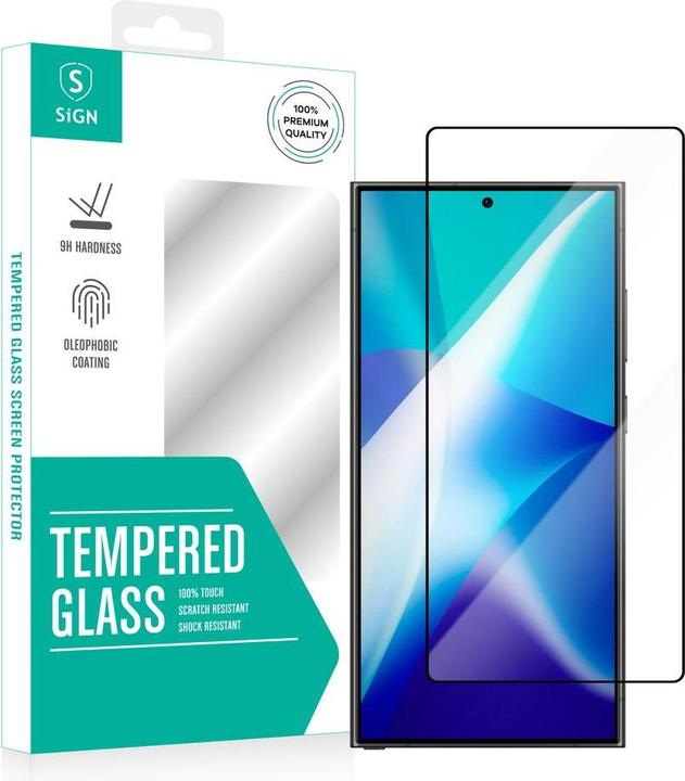 SIGN Samsung Galaxy S25 Ultra Screen Protector Tempered Glass Ultrasonic fingerprint unlock