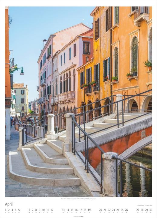 Produktbild Venezia Kalender 2026 - La Serenissima (49 x 68 cm, Harter Einband, Deutsch, Englisch)